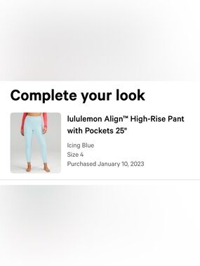 lululemon Align High-Rise Leggings in Icing Blue